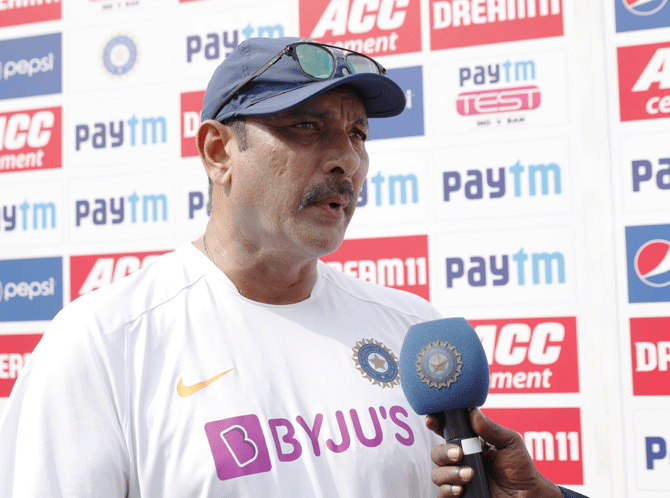 India's coach Ravi Shastri reckons 'adapting to the pink ball will be a challenge'