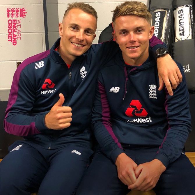England's Tom Curran and Sam Curran have played three one-day internationals and four Twenty20s together.