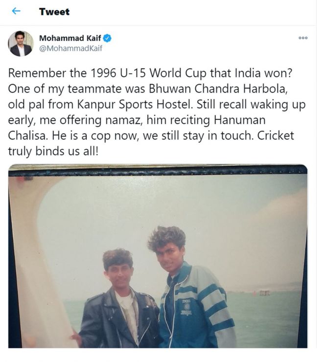 Mohammad Kaif's tweet warmed the hearts of his followers