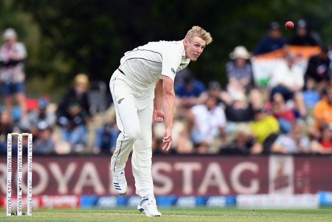 New Zealand pacer Kyle Jamieson wrecked India's first innings, finishing with five wickets for 45 runs from 14 overs.
