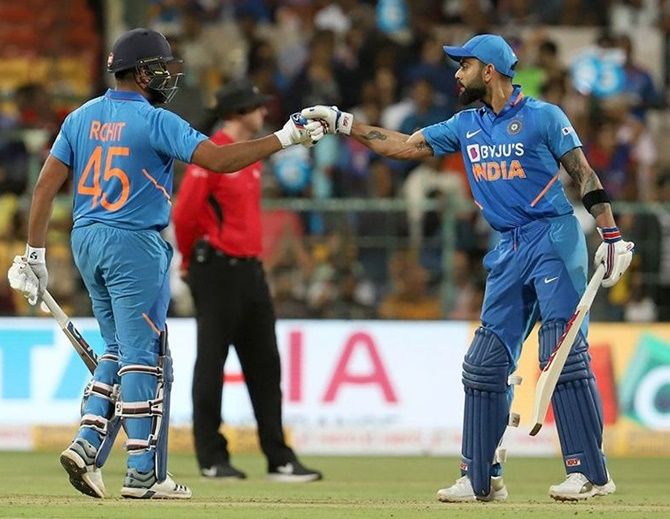 Rohit Sharna and Virat Kohli stitched a 137-run stand to help India to victory