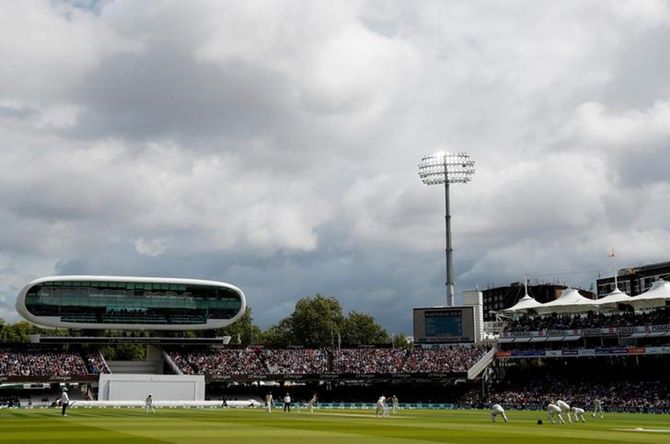 A general view of  Lord's Cricket Ground, London, during a match. 