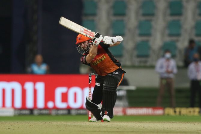 Kane Williamson bats during his 45-ball 67, which included five fours and four sixes