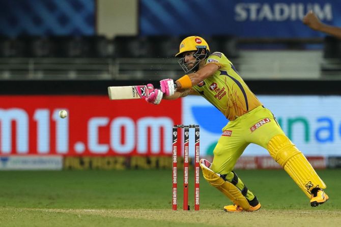 Faf du Plessis came in to bat at No 3 for CSK and put on a fighting 43 but could not up the ante in their chase against Delhi Capitals on Friday