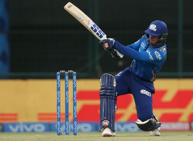 Quinton de Kock fired Mumbai Indians past Rajasthan Royals with a blazing 50-ball 70