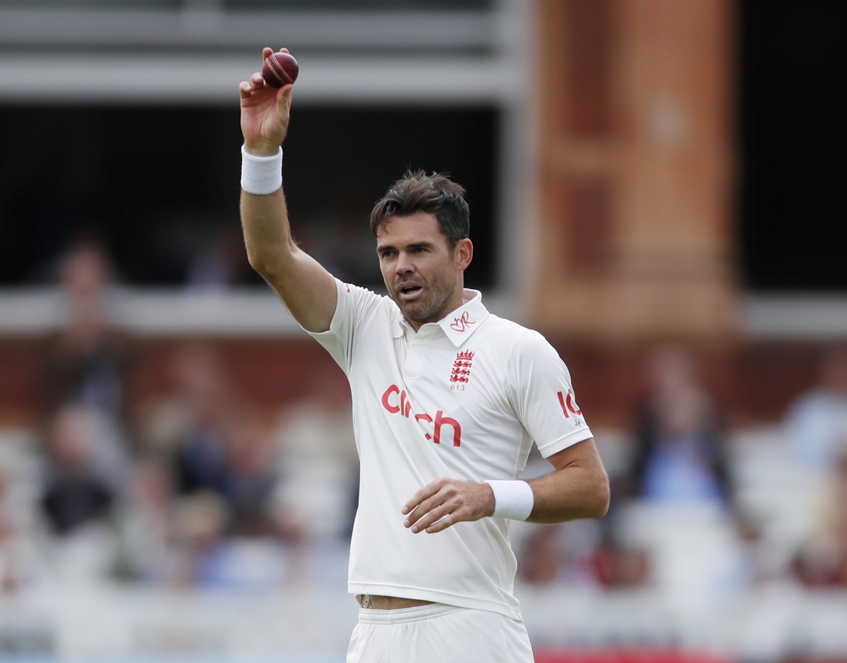 England pacer James Anderson celebrates after dismissing India's Jasprit Bumrah and bagging his seventh five-wicket haul in the longest format of the game, on Day 2 of the second Test, at Lord's, on Friday.