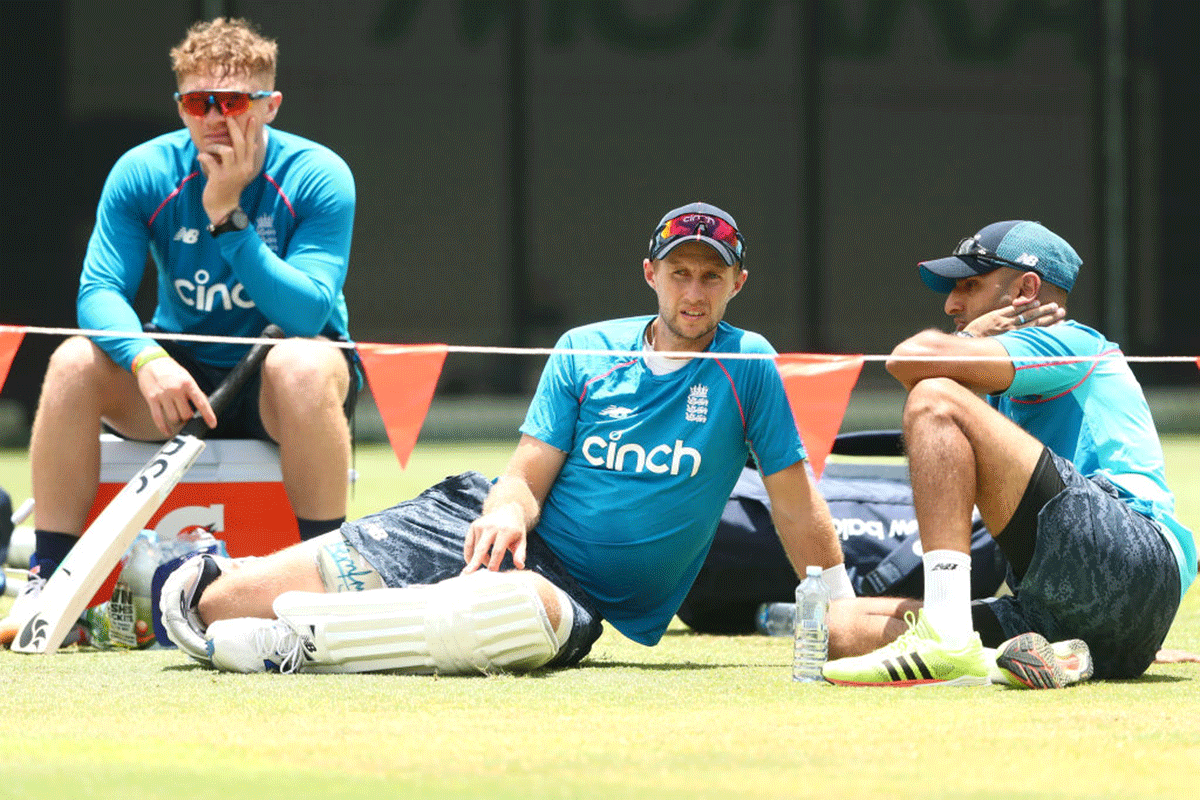 England players at a training session in Brisbane on November 28,2021