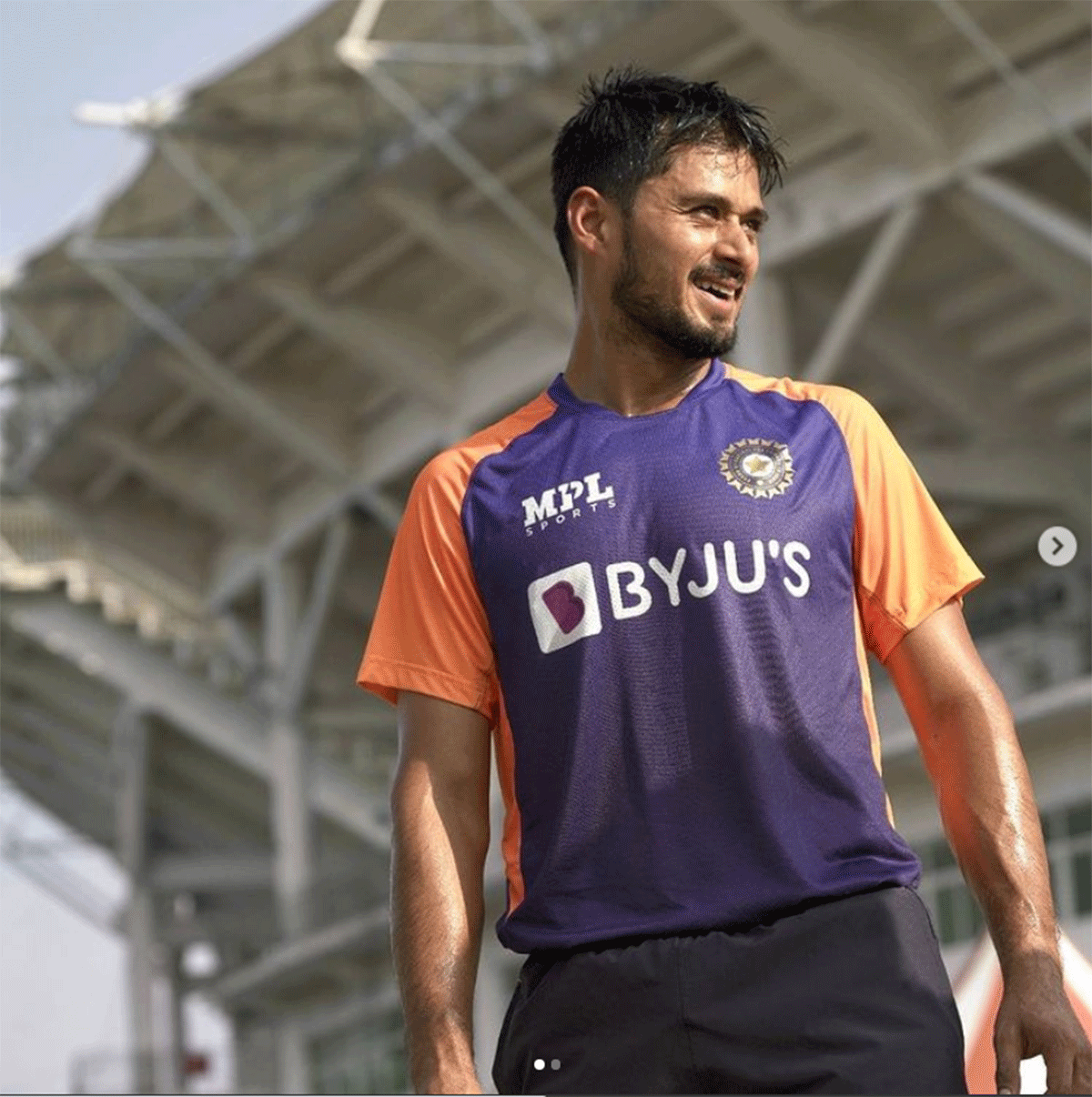 Priyank Panchal trains with the Indian cricket team in Chepauk in February this year. 