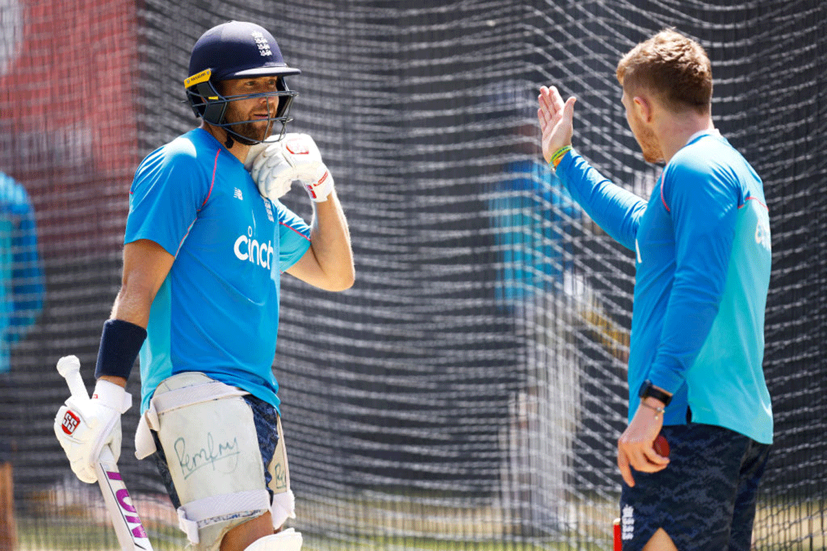 England's Dawid Malan of bats at a nets session at Melbourne Cricket Ground in Melbourne, on Thursday. Malan's batting has provided some of the rare highlights for England with an innings of 82 in Brisbane and 80 in Adelaide, but the 34-year-old conceded even he had to be better.