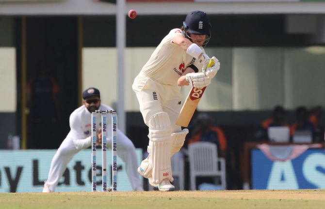 England opener Rory Burns was at easy as he negotiated the Indian pacers early in the day