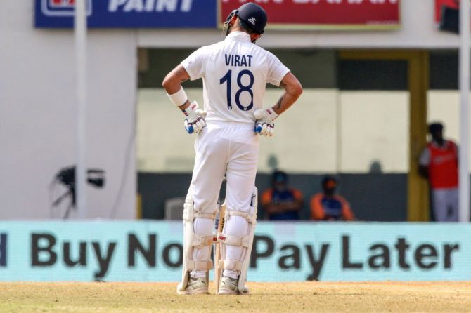 Virat Kohli during India's second innings on Day 5 of the first Test. Even if someone got a hundred in either innings, still we were pretty much behind in the game, Kohli said.