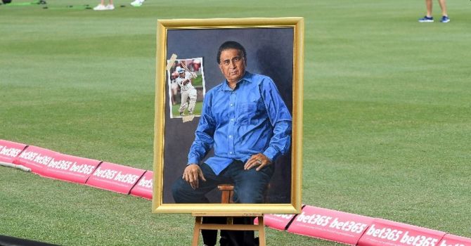 The portrait of Sunil Gavaskar was unveiled at the Bradman Museum in Bowral, near Sydney, on Wednesday