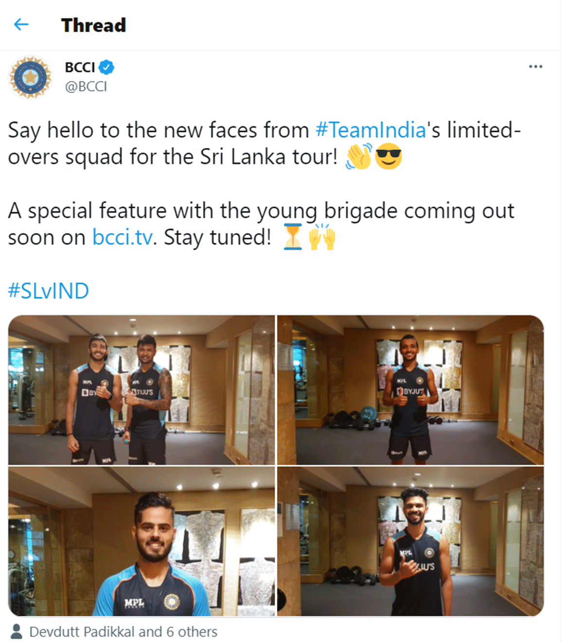 The new faces from the Indian team for the white-ball tour of Sri Lanka