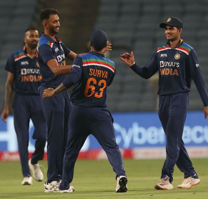 Prasidh Krishna notched up figures of 4/54 to register the best-ever figures by an Indian bowler on ODI debut during the opening match of the ODI series against England on Tuesday