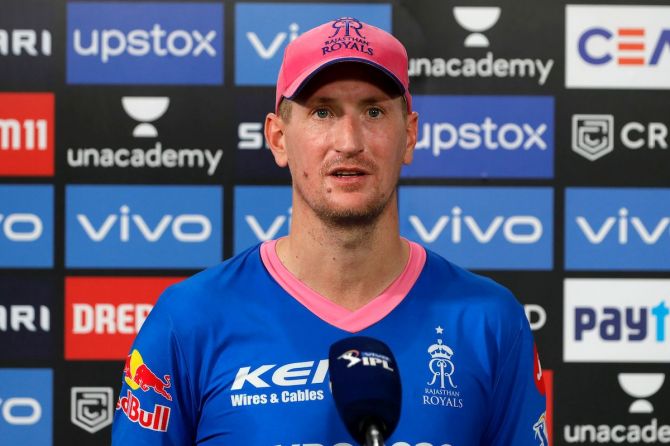 Rajasthan Royals' South African all-rounder Chris Morris said they came to know about the COVID cases in the Kolkata Knight Riders -- Varun Chakravarthy and Sandeep Warrier were the virus infected -- on Sunday night. 