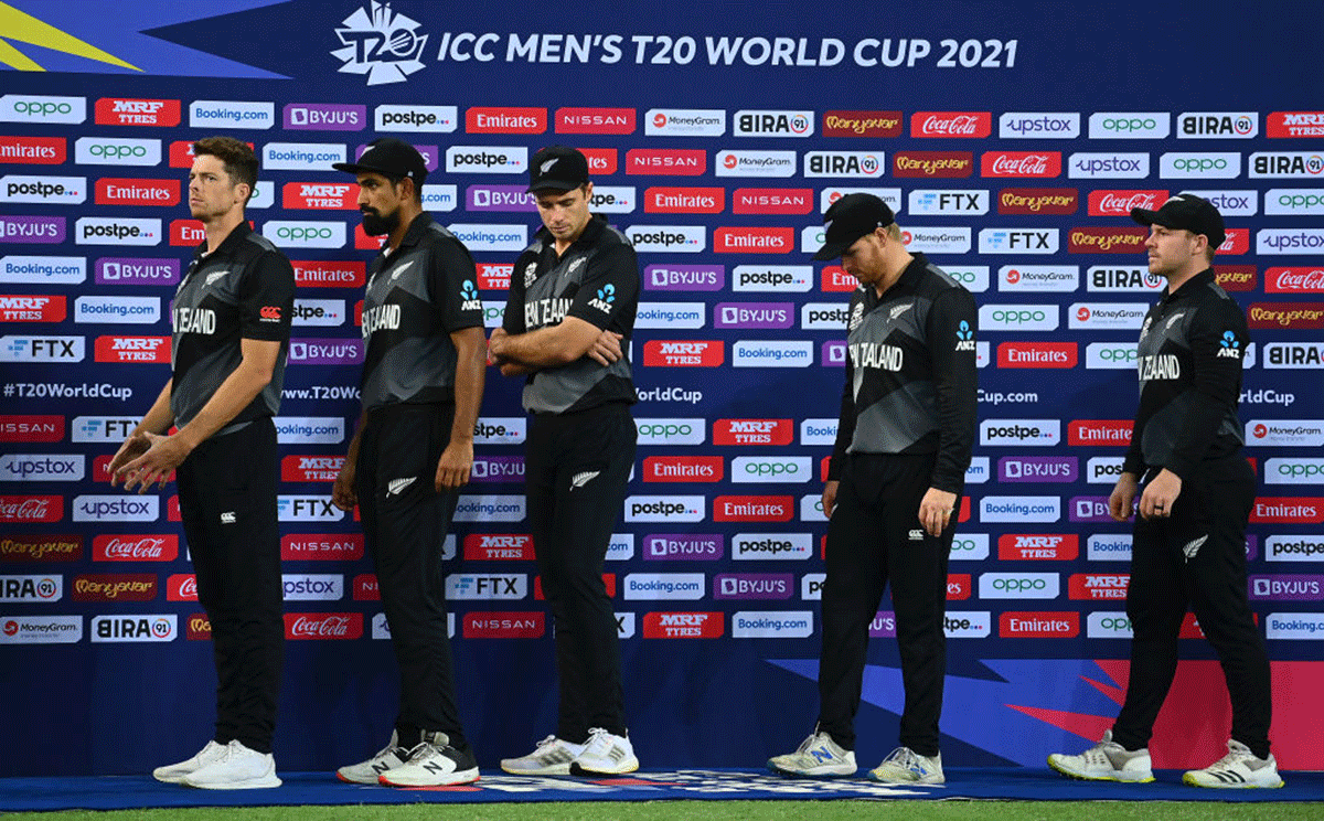 New Zealand players cut dejected figures following the ICC Men's T20 World Cup final. New Zealand coach Gary Stead, though, is buoyed by the mix of youth and experience in the current squad.