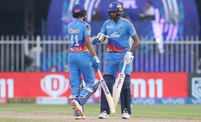 Shreyas Iyer and Ravichandran Ashwin stayed cool in the final overs to take Delhi Capitals past Mumbai Indians in the Indian Premier League match, in Sharjah, on Saturday.