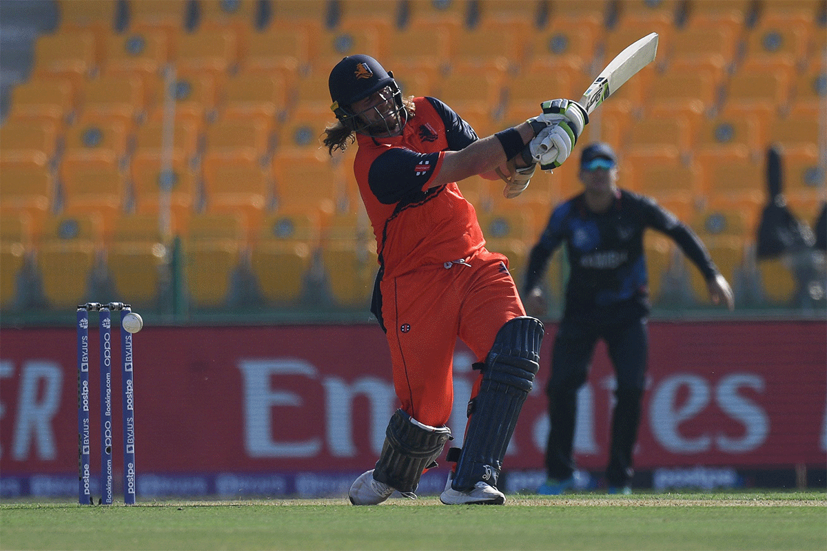 Netherlands' opener Max O'Dowd (70) struck his second consecutive half-century 