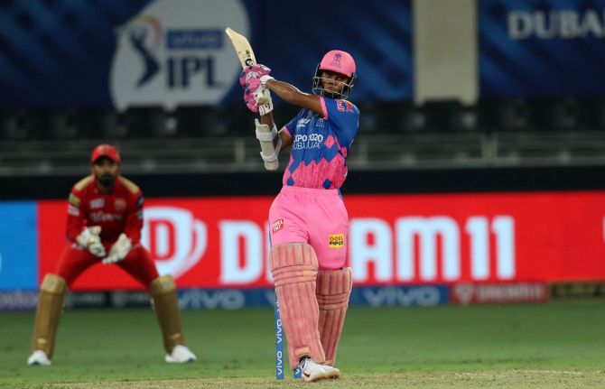 Yashasvi Jaiswal hit six fours and two sixes during his 36-ball 49.
