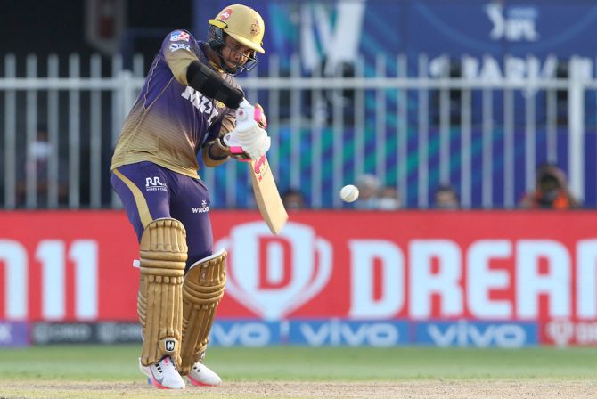 Sunil Narine excelled with bat and ball to power Kolkata Knight Riders past Delhi Capitals in the Indian Premier League match, in Sharjah, on Tuesday.