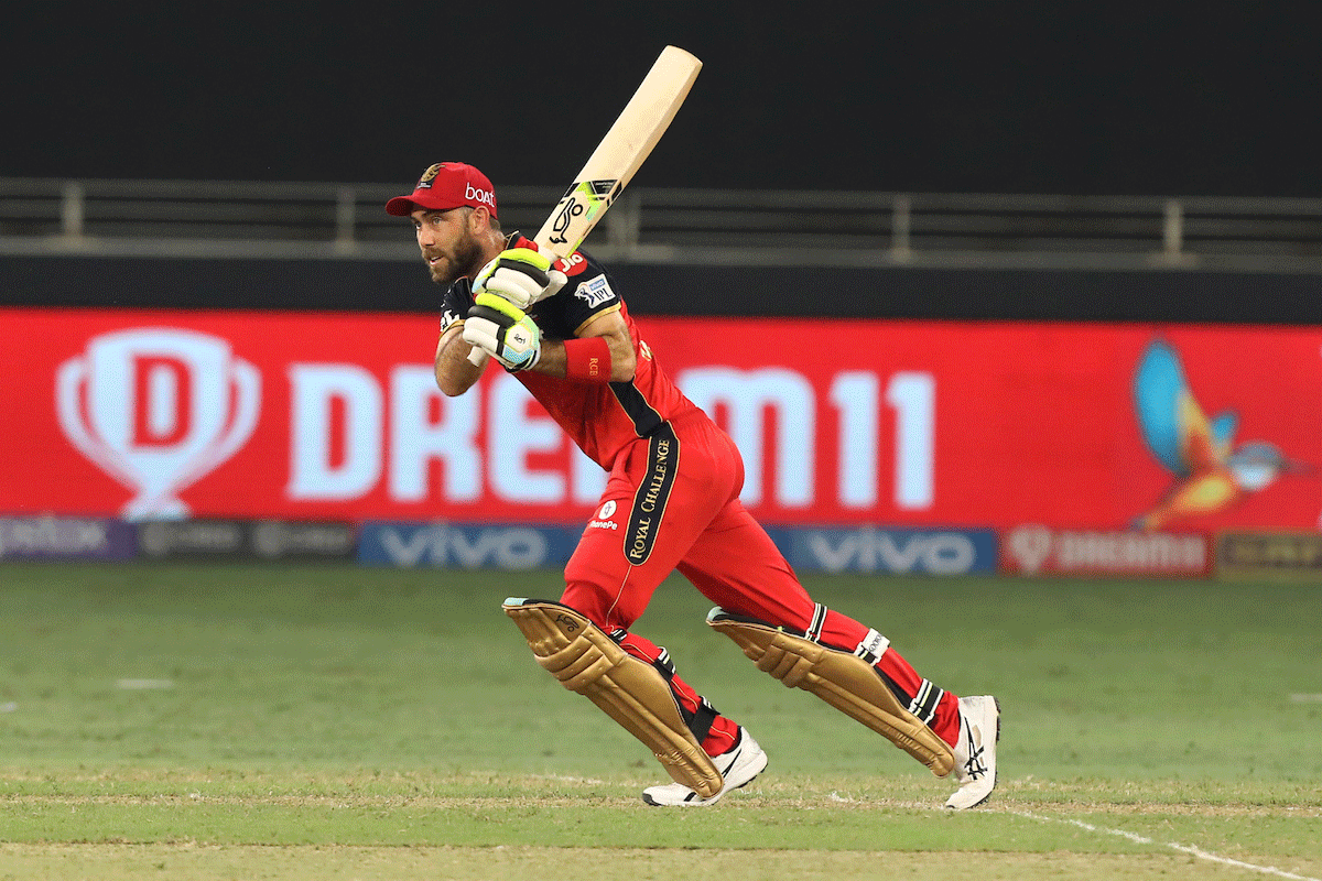 Glenn Maxwell struck a 50 in just 30 balls as he guided RCB to victory against Rajasthan Royals on Wednesday