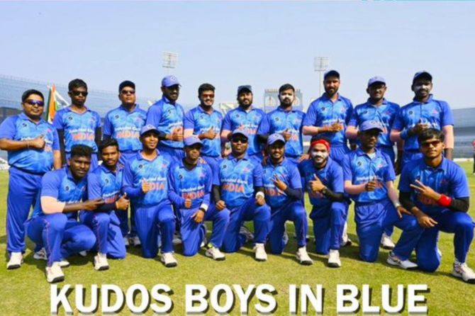 The Boys in Blue won the 3rd T20 World Cup for the blind