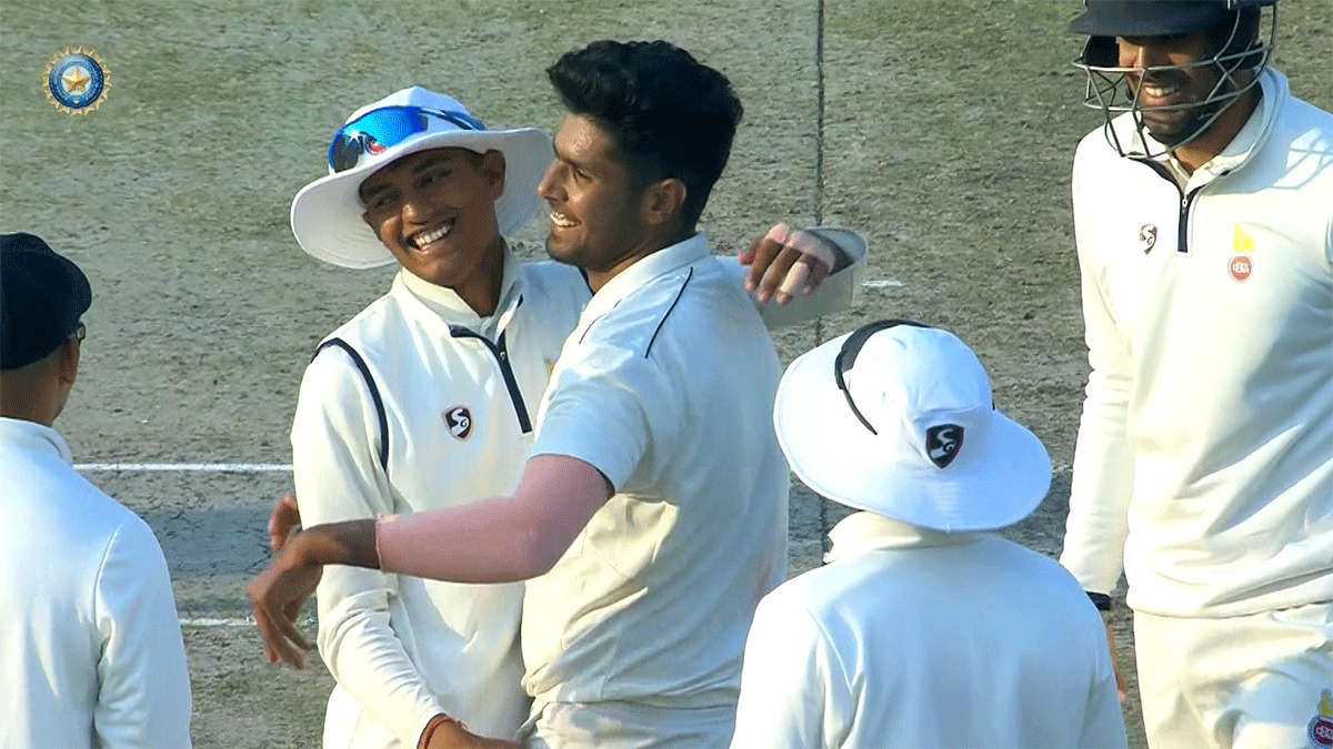 Harshit Rana the pick of the bowlers for Delhi with figures of 3-73 against Tamil Nadu on Day 2 of their Ranji Trophy tie on Wednesday