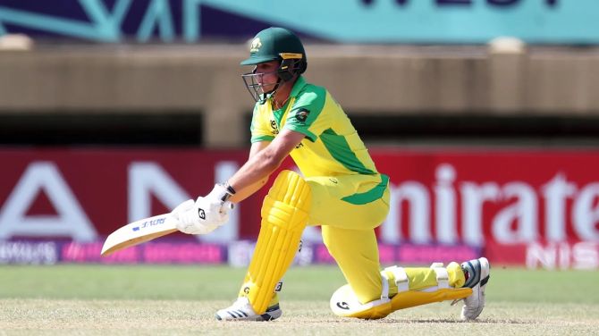 Teague Wyllie anchored Australia’s chase against the West Indies with a responsible 129-ball 86 in their opening match of the Under-19 World Cup in Georgetown, Guyana, on Friday.