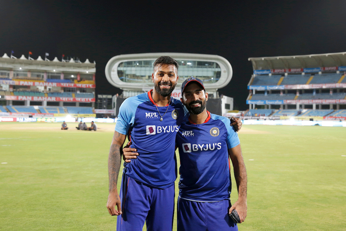 During a chat with Dinesh Karthik, the video of which has been uploaded by the BCCI on its website, Hardik Pandya recalled his past conversations with the seasoned campaigner, who is going through a dream run with the bat. 