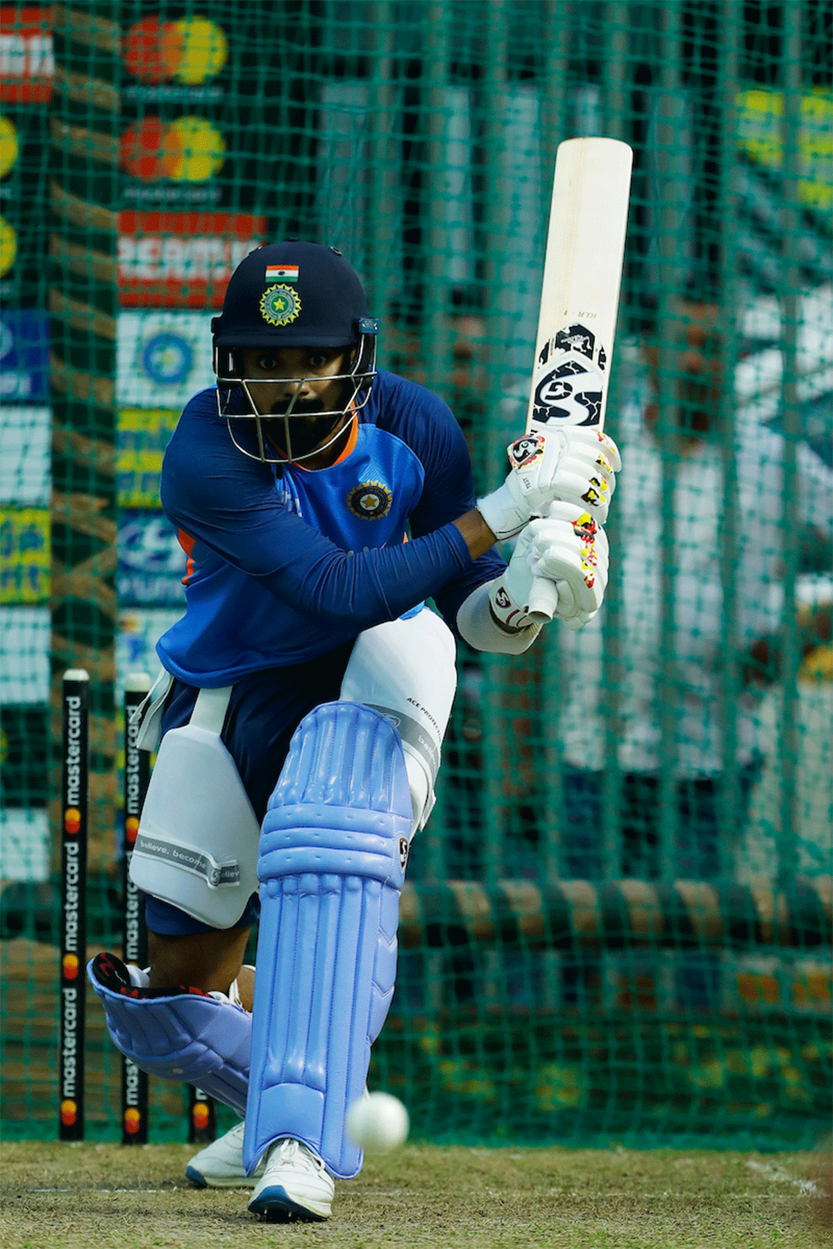 KL Rahul in the nets