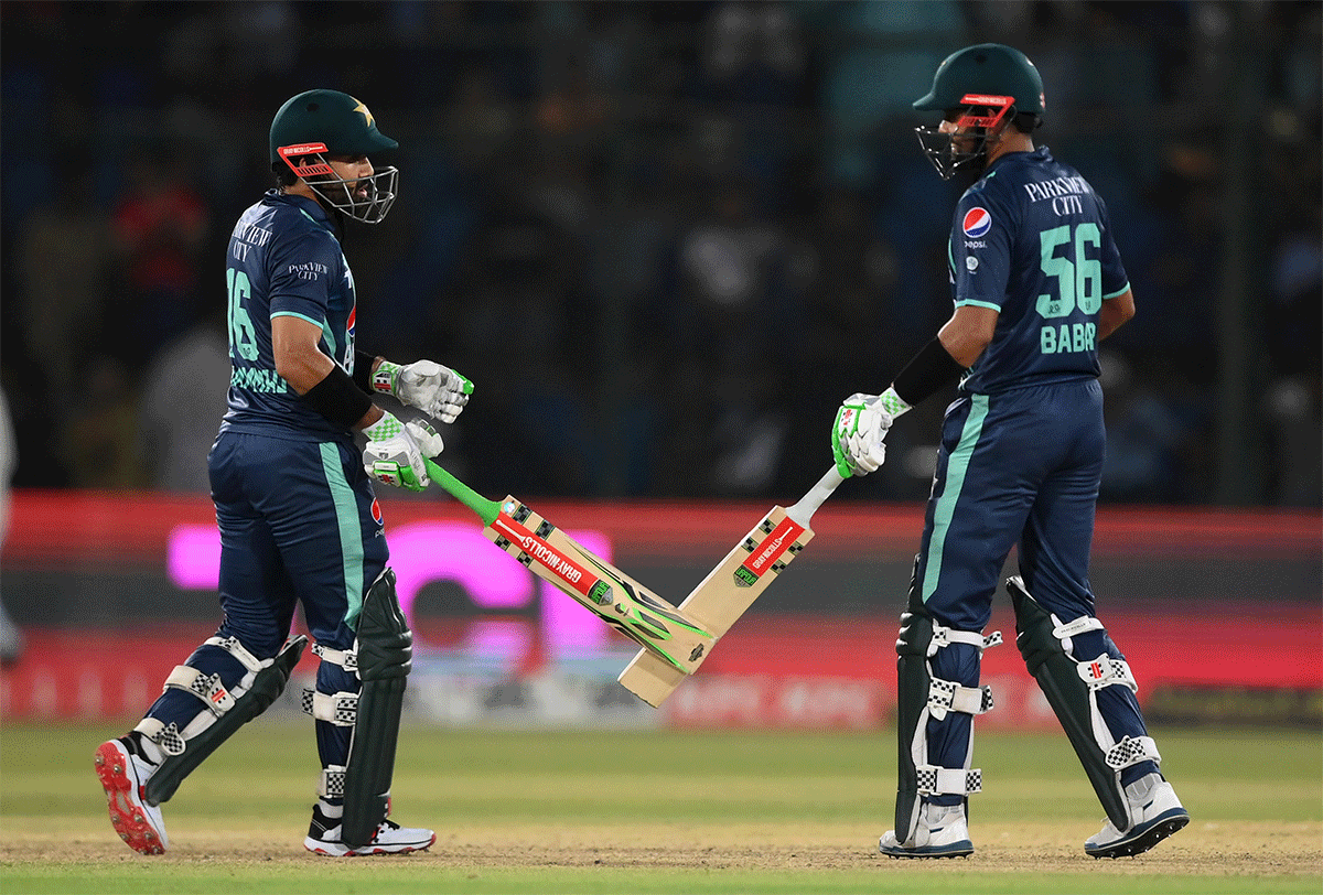 Chasing 200 for victory, Babar Azam (110) and Mohammad Rizwan put on a batting masterclass to guide Pakistan home with three balls to spare.