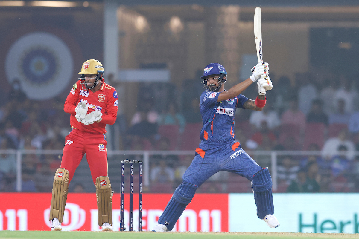 Lucknow Super Giants skipper K L Rahul registered his first half-century in IPL 2023, scoring 74 off 56 balls in a two-wicket defeat to Punjab Kings in Lucknow on Saturday.