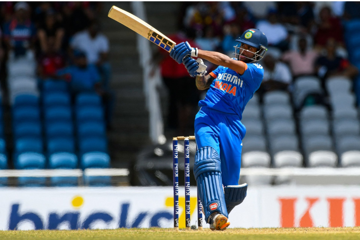 Tilak Varma scored a 22-ball 39 in India's four-run loss in the 1sr T20I against the West Indies in Tarouba, Trinidad, on Thursday.