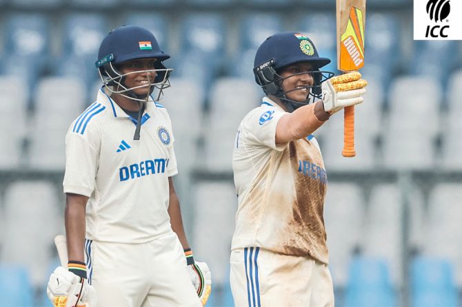 Deepti Sharma and Pooja Vastrakar combine for a 100-run eighth-wicket stand to help extend India's lead to 155 runs