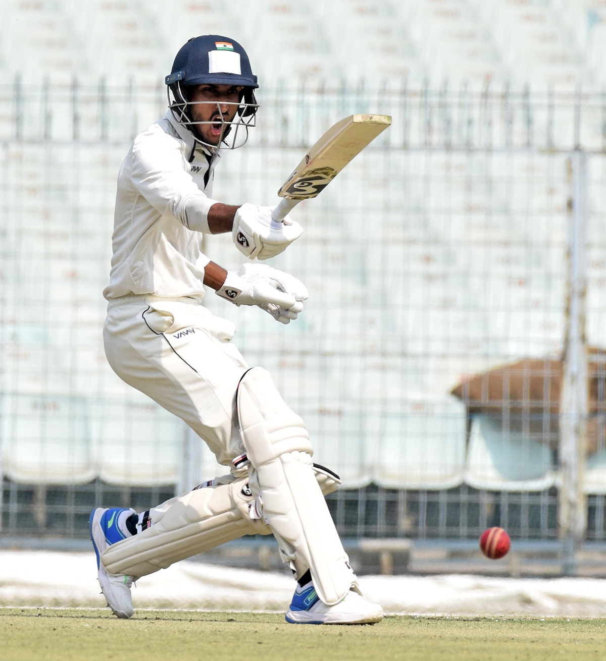 Spin all-rounder Shahbaz Ahmed lifted Bengal from the dumps with a gritty 69 off 112 balls, which included 11 fours.