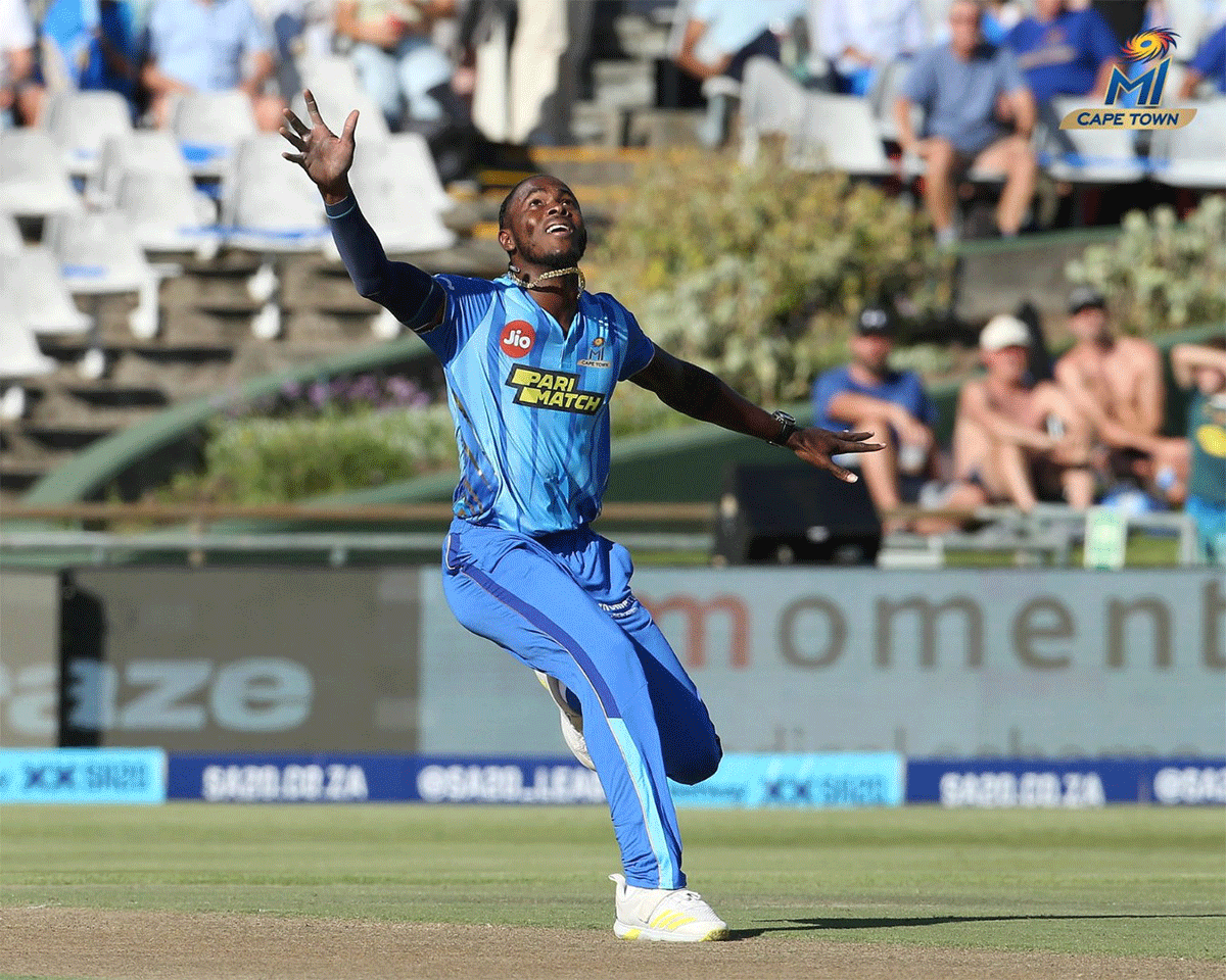 Jofra Archer took three wickets in his four overs in his comeback game on Tuesday night, helping MI Cape Town beat Paarl Royals in the opening game of the inaugural SA20.