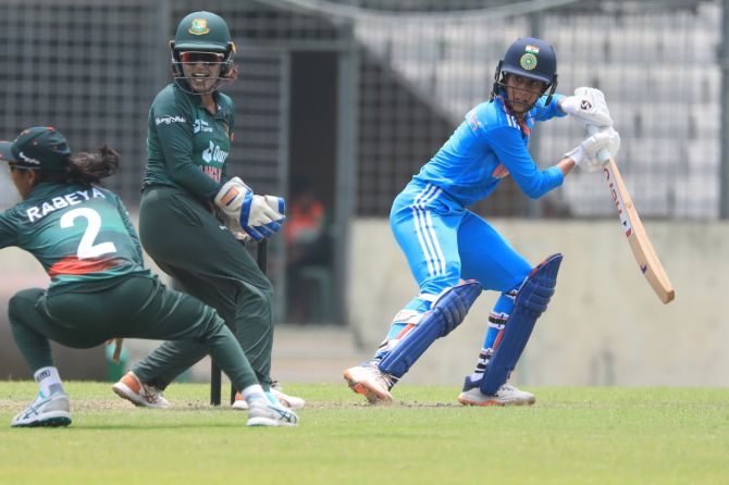 Jemimah Rodrigues hit a career-high 86 and picked 4 wickets to help India win the 2nd ODI against Bangladesh in Mirpur on Wednesday