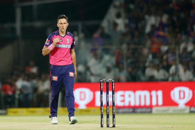 Rajasthan Royals' Trent Boult has 10 wickets from eight matches this season in the IPL
