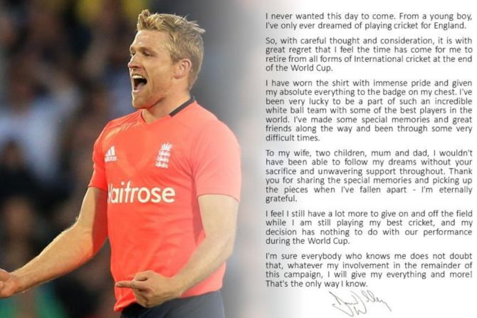 David Willey's post on X