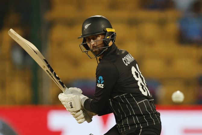 Devon Conway gave New Zealand a solid start, scoring 45 off 42 balls, including 9 fours.