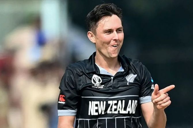 Tim Southee became the first New Zealand bowler to take 50 wickets in the ODI World Cup