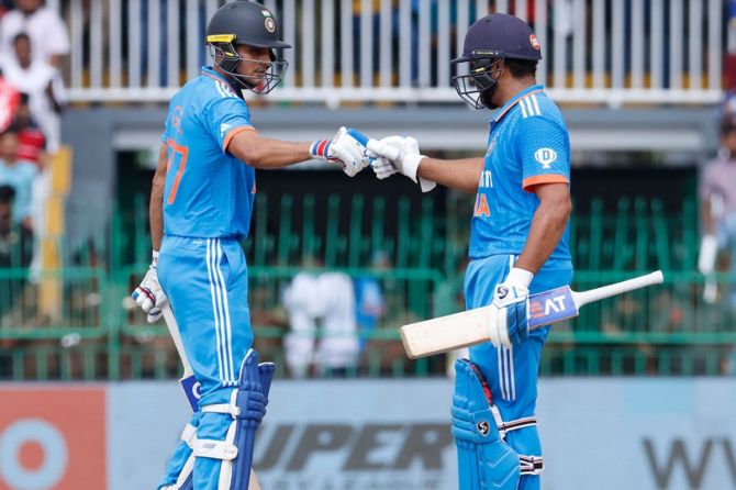 Shubman Gill and Rohit Sharma put on a blistering 122-run opening stand