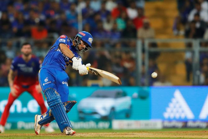Ishan Kishan hit a 34-ball 69 in Mumbai Indians' successful chase against Royal Challengers Bangalore on Thursday