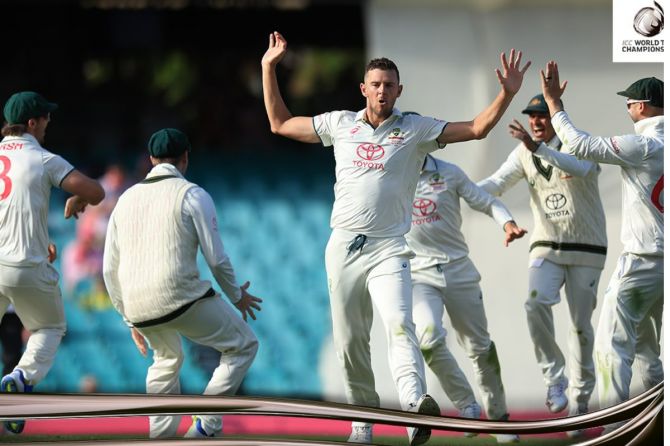 Josh Hazelwood took four wickets in the 2nd innings to have Pakistan at 68 for 7 at stumps on Day 3
