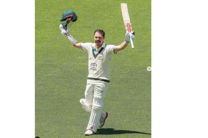 Travis Head ht his 7th Test hundred