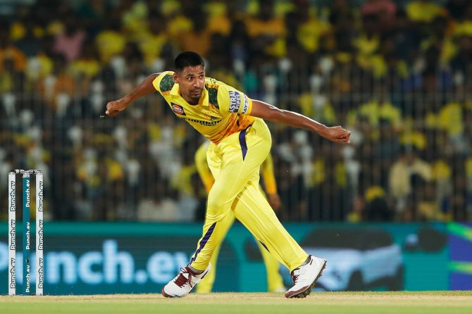 Chennai Super Kings pacer Mustafizur Rahman's best ever IPL figures of 4 for 29 in four overs was largely responsible in restricting Royal Challengers Bengaluru to 173 for 6 on a good batting track in the IPL 2024 opener at the M A Chidambaram stadium, in Chennai, on Friday.