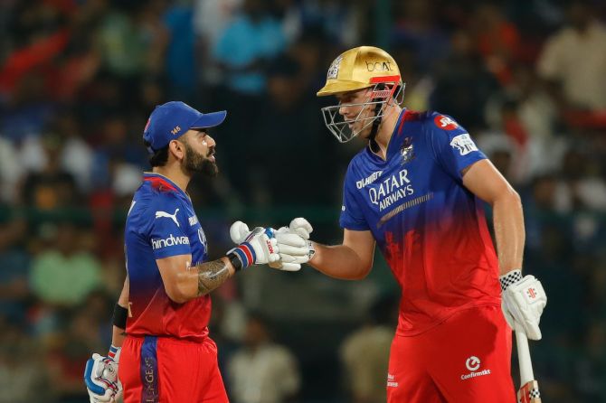 Virat Kohli and Cameron Green stitched up a crucial 65-run stand against KKR on Friday, March 29.