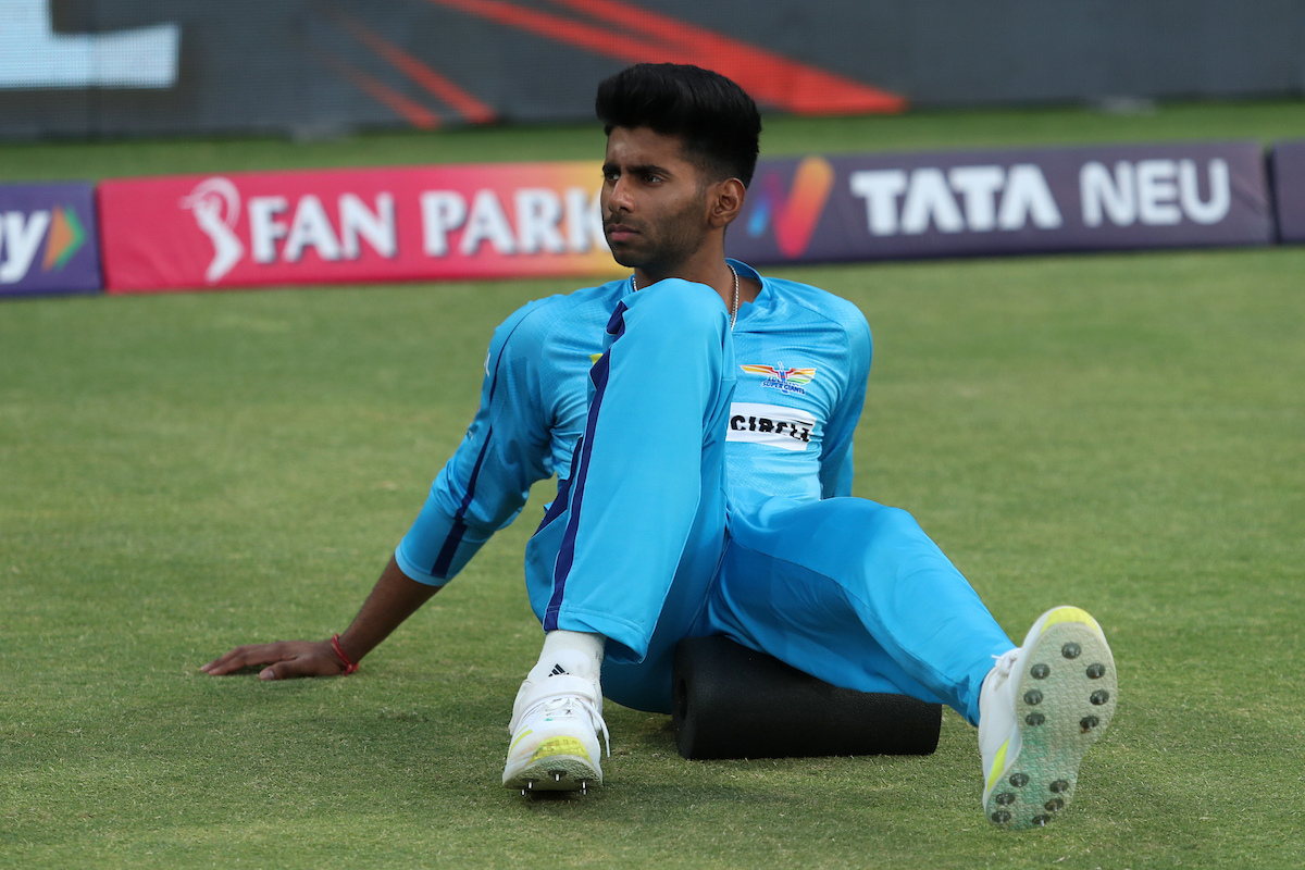 After playing three matches of the IPL, tearaway pacer and 21 year old Mayank Yadav was sidelined with abdominal soreness since April 7.  On Tuesday, Mayank walked off the field after bowling the first ball of his fourth over having taken one wicket for 31 runs.