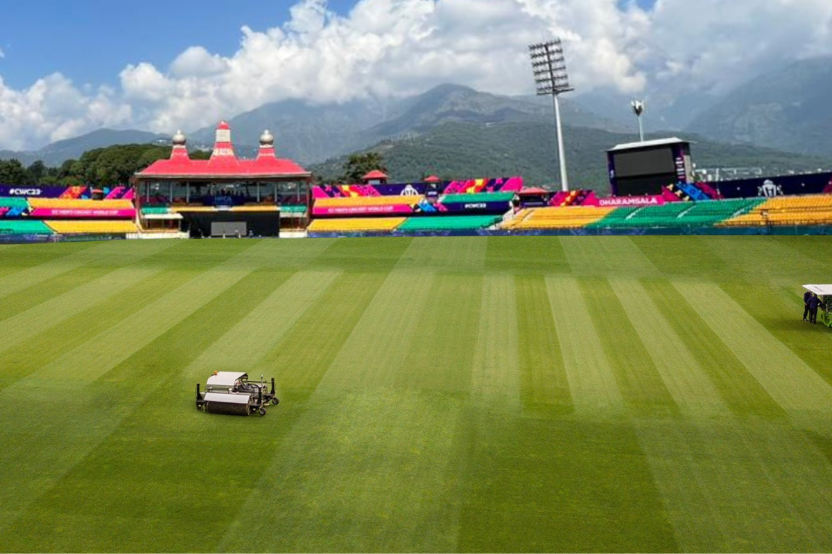 The HPCA Stadium in Dharamsala