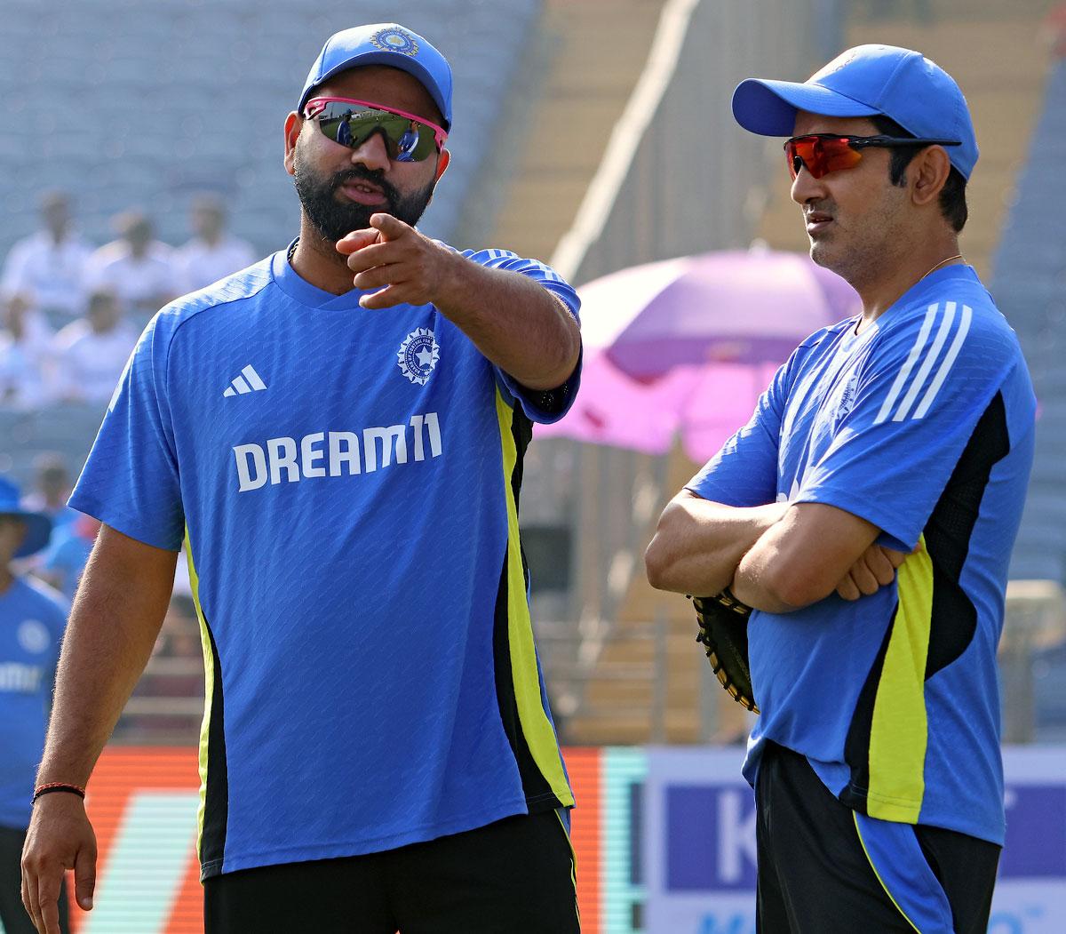 Rohit Sharma with Gautam Gambhir